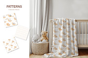 Watercolor sleeping baby animals, an Illustration by ElenaPlatovaArt (Thumbnail 6 of 12)