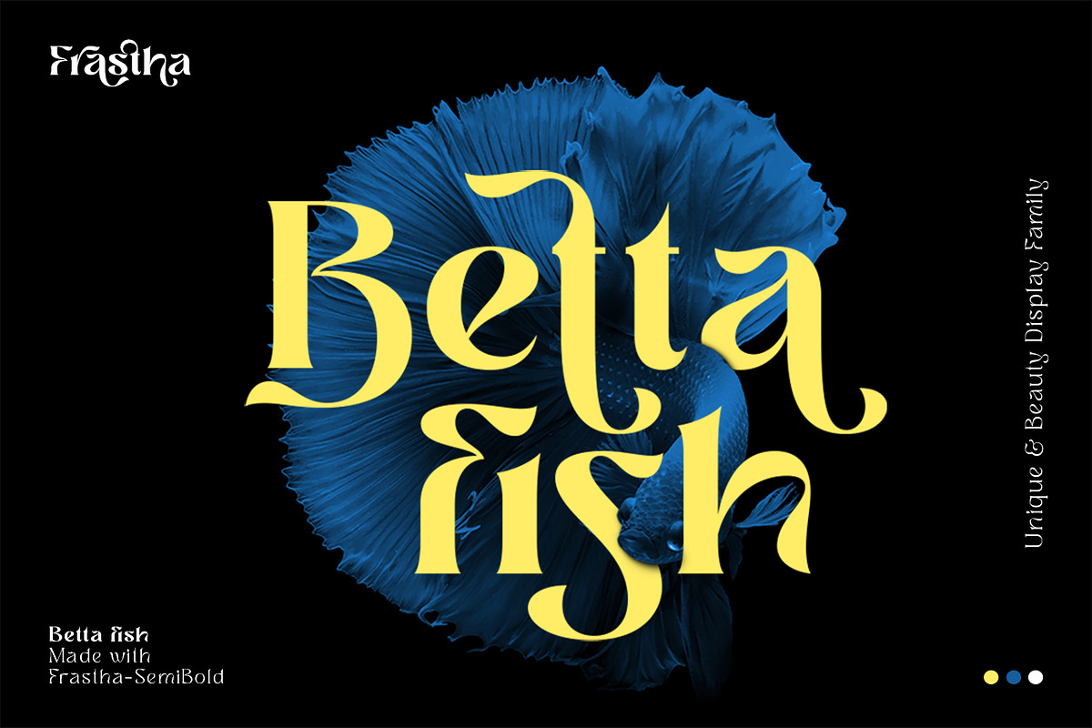 Frastha - Unique Display Serif Font, a Font by Ekahermawan (Photo 2 of 15)