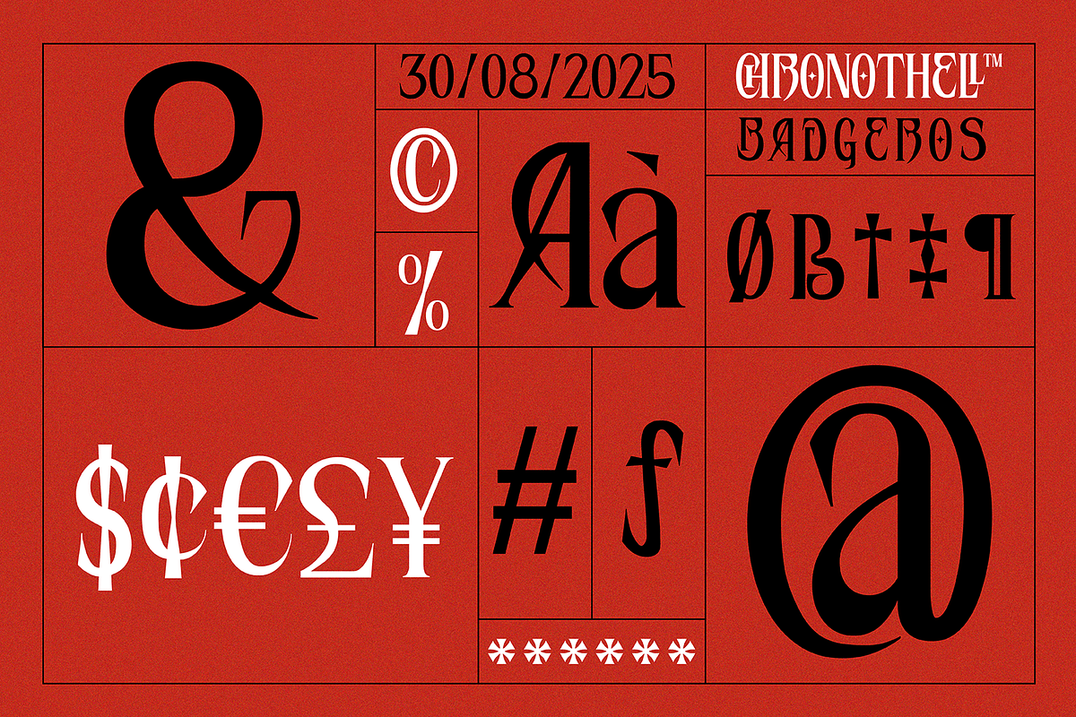 Chronothell Condensed Display, a Serif Font by Haps Space (Photo 9 of 21)