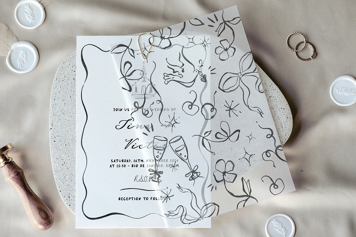 Wedding Day - PNG & SVG Clipart, a Graphic by ThaismotaCreativeCo (Photo 4 of 6)