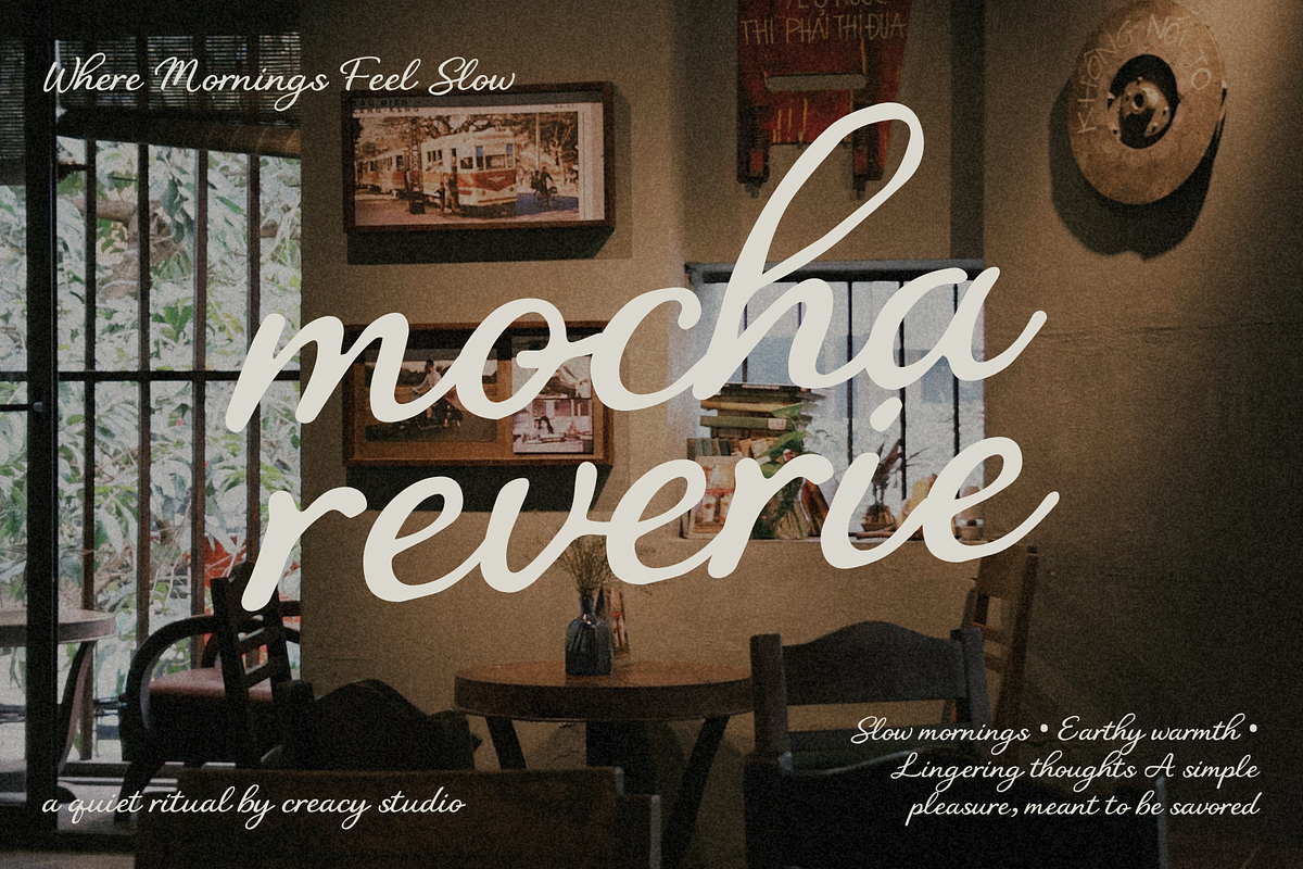 The Florishia – Romantic Nostalgic S, a Script Font by Creacy Studio (Photo 4 of 9)