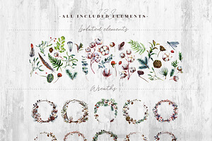 COTTONICA Winter Rustic Florals