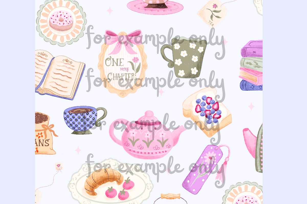20 Cozy Mornings Procreate Stamps, a Brush Add-On by Deb M Illustrates (Photo 4 of 5)