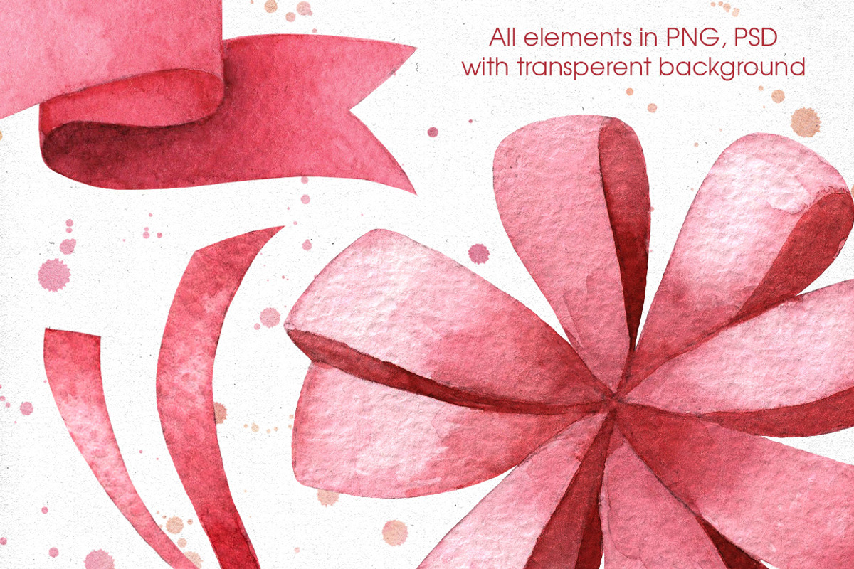 Ribbons, Banners & Bows set, a Decorative Illustration by Anastasia Koba (Photo 4 of 4)