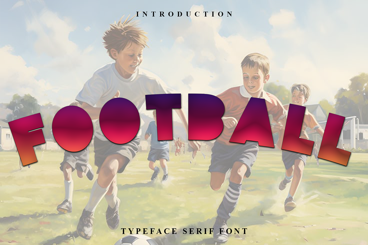 Football, a Script Font by FreshTypeINK (Photo 1 of 6)