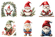 Christmas Gnome Sublimation Clipart, an Illustration by SinaCreation (Thumbnail 3 of 5)