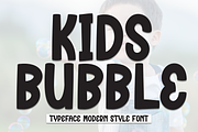 Kids Bubble | Script Font, a Script Font by Scratchones (Thumbnail 1 of 8)