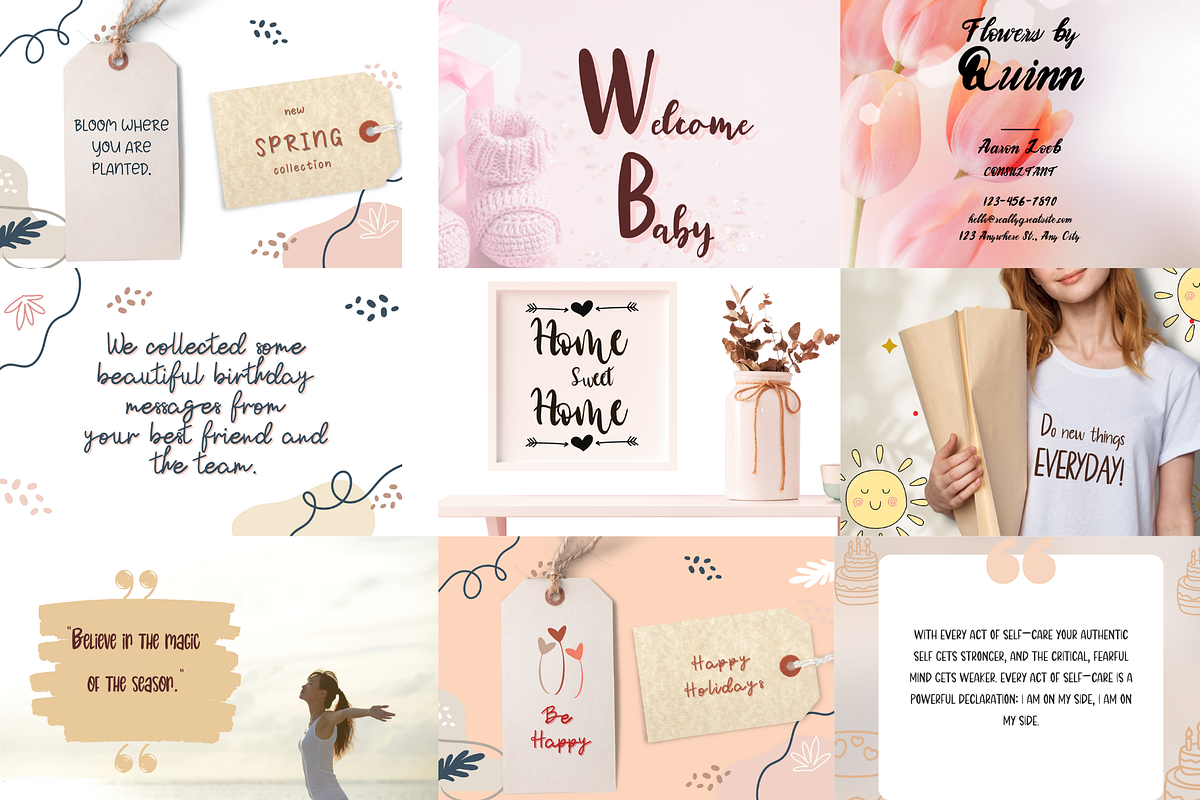 Hanwriting Bundle fonts, a Handwritten Font by nongnuchpolyiam1 (Photo 5 of 5)