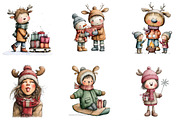 Flowers and Girls Big Clipart, an Illustration by DreamArtGraphic (Thumbnail 5 of 5)