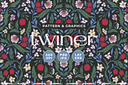 Elegant Botanical Floral Pattern, a Pattern Graphic by likorbut (Thumbnail 1 of 11)