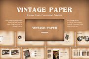Vintage Paper Presentation Template, a Presentation Template by SlideStack (Thumbnail 1 of 5)