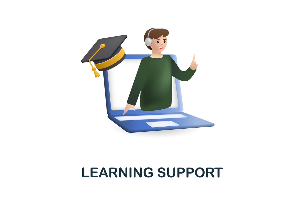 E Learning 3D Icons Set Bundle, an Object Graphic by Aimagenarium@gmail.com (Photo 15 of 21)