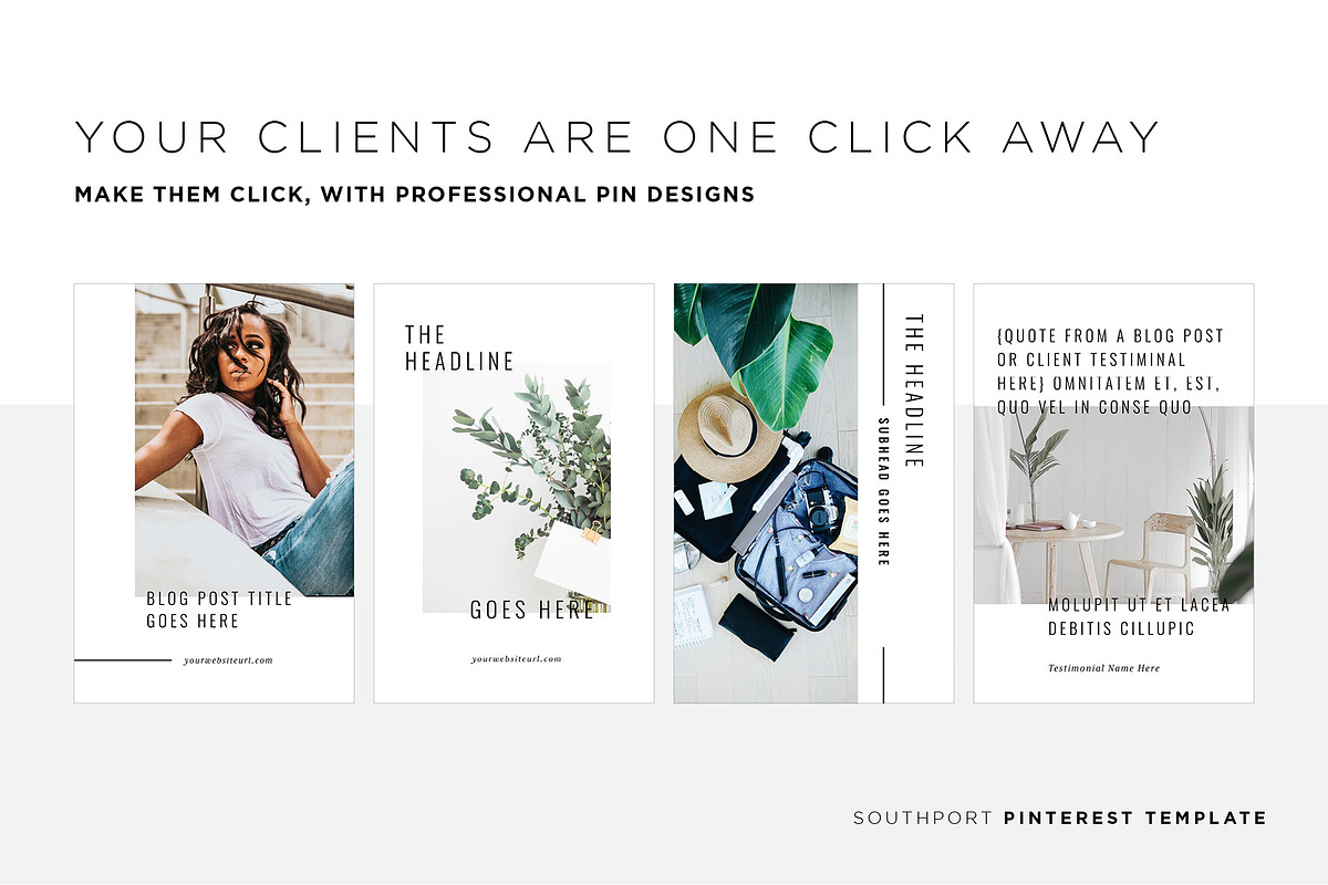 Southport Pinterest Template, a Social Media Template by Christie Evenson (Photo 3 of 5)