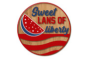 Patriotic Round Sign Cut File SVG, an Object Graphic by EllaMaiyaali (Thumbnail 3 of 8)