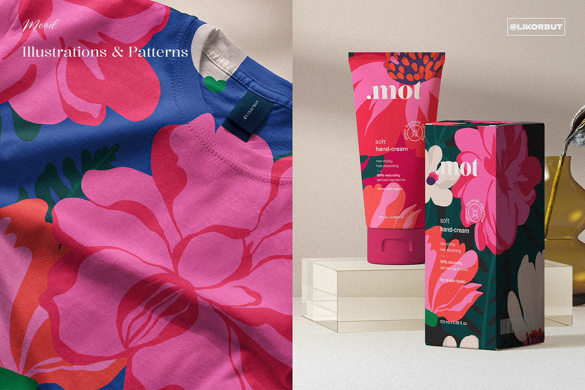 Bold Bloom Naive Floral Pattern, a Pattern Graphic by likorbut (Photo 8 of 12)