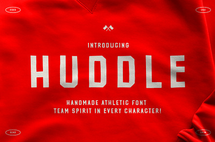HUDDLE, a Sans Serif Font by Midnight Grim