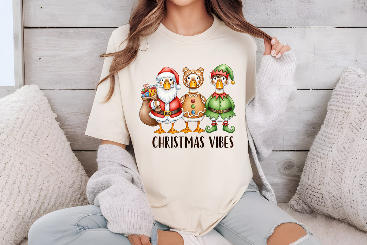 Christmas Vibes, Christmas Goose Png, an Illustration by Libby Wishes (Photo 2 of 6)