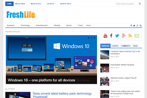FreshLife WordPress Theme