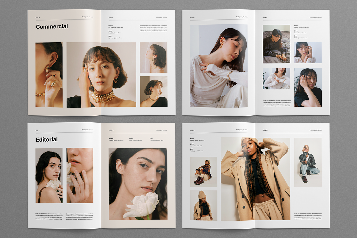 Photography Portfolio | Canva & INDD, a Brochure Template by Leaflove (Photo 8 of 9)