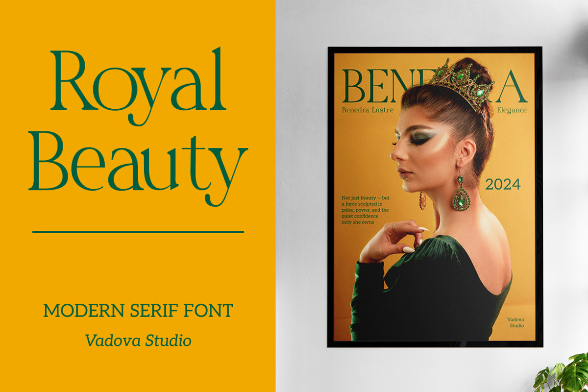 Benedra – Modern Serif Typeface, a Serif Font by Vadovastd (Photo 2 of 7)