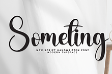 Someting | Script Font