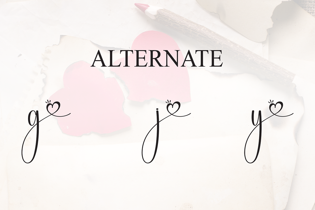 Lovely History | Script Font, a Handwritten Font by Scratchones (Photo 8 of 9)