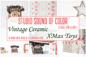 Magic of Vintage Ceramic XMas Toys