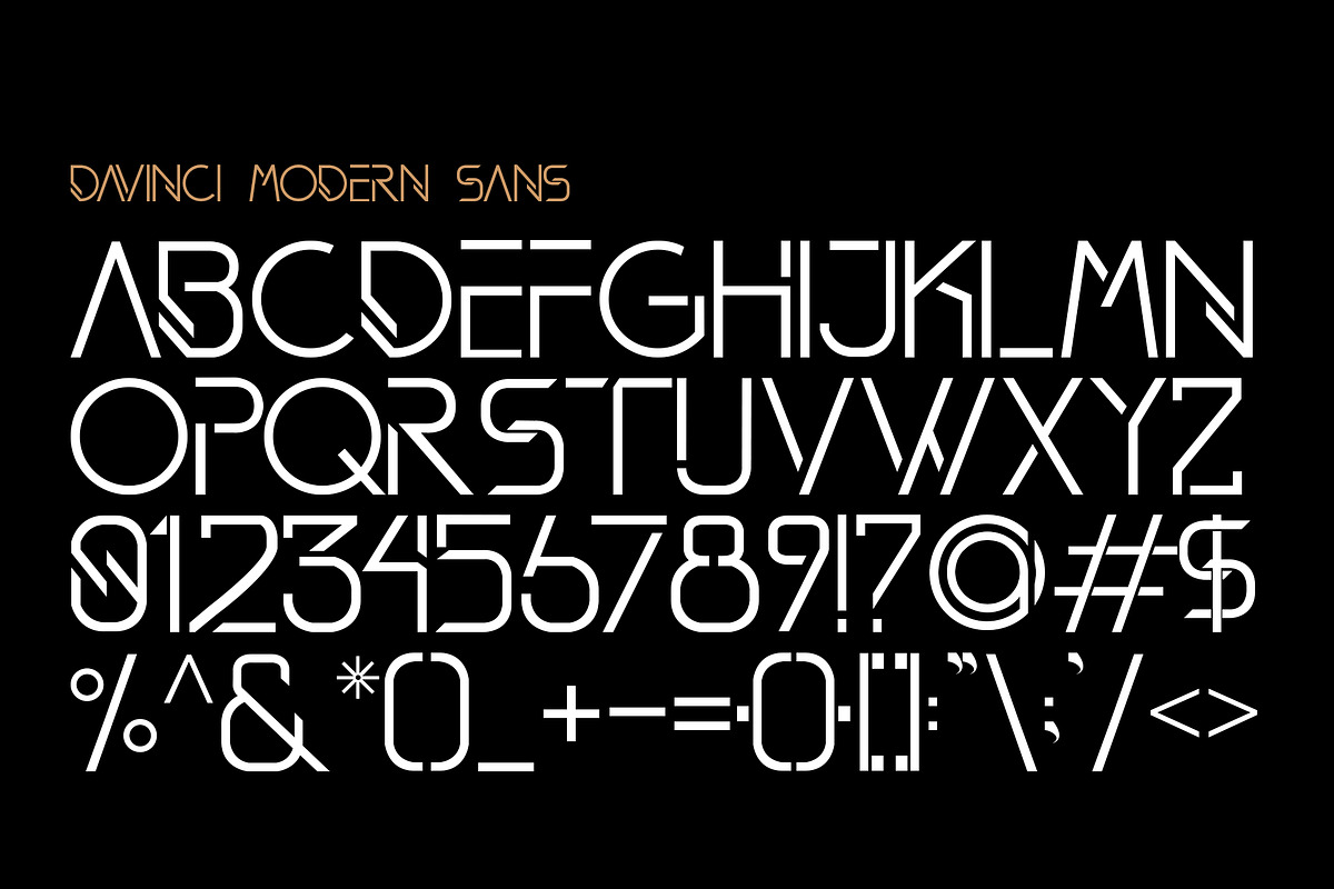 DAVINCI FONTS | MODERN SANS preview 8
