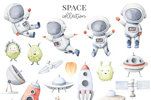 Space Collection - Watercolor Set