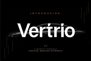 Vertrio, a Font by geengraphy