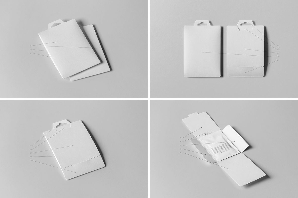 Hanging Pack Mock-up, a Packaging Mockup by BLISS DESIGN (Photo 3 of 3)