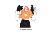 People with different mental mindset, a Person Illustration by PaperTrident (Thumbnail 5 of 9)