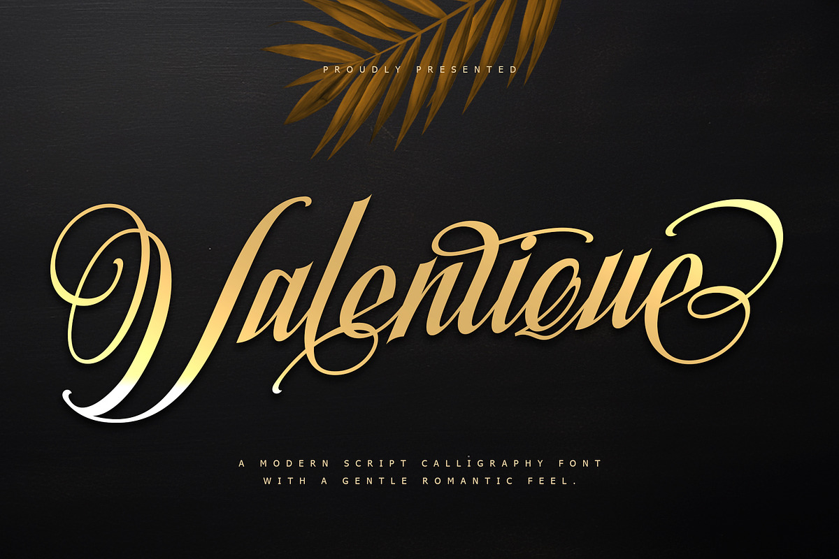 Valentique - Romantic calligraphy, a Script Font by Letterara (Photo 1 of 15)