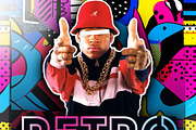 Retro Party Flyer, a Flyer Template by Delux Designs (DE), LLC (Thumbnail 2 of 2)