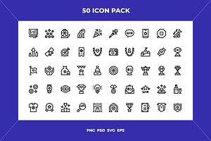 Winning icons, an Outline Icon by Wencory
