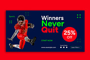 Sports Web Banner Set Layout, an UI Kit Template by CreativeShaper (Thumbnail 2 of 4)