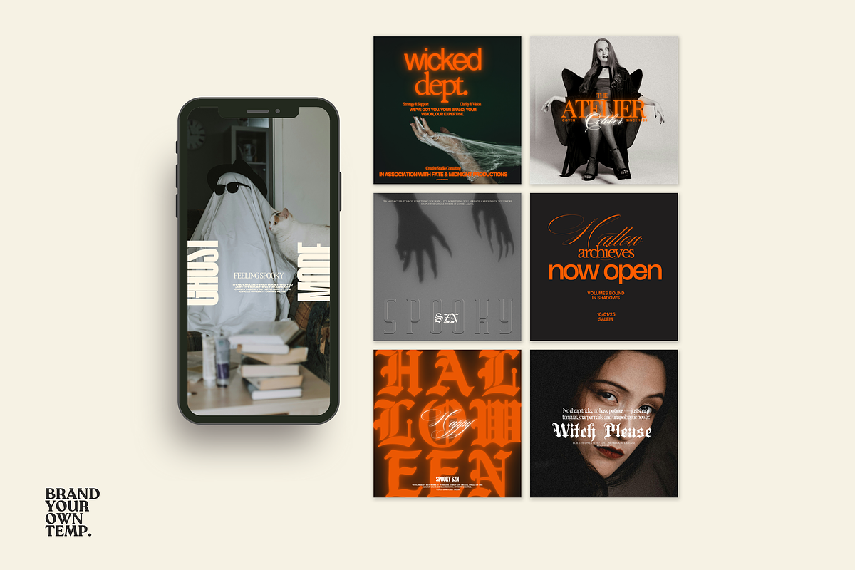 Halloween Canva Template Set 5, a Templates & Theme by BYOTstudios (Photo 4 of 12)