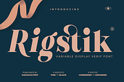 Rigstik – Display Serif Font, a Serif Font by Madjack.font (Thumbnail 1 of 10)