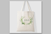 Greenery Watercolor Clipart, a Decorative Illustration by LeCoqDesign (Thumbnail 5 of 5)