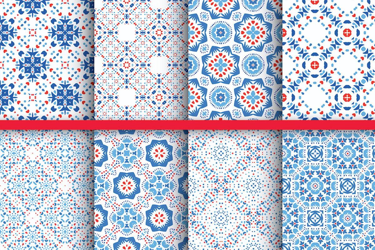 Floral Geometric Patterns, a Pattern Graphic by Amovitania (Photo 6 of 8)