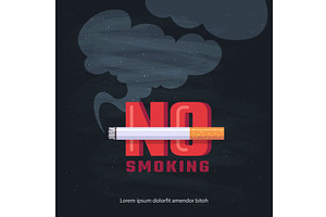 No smoking poster. social anti, an Illustration by Onyx