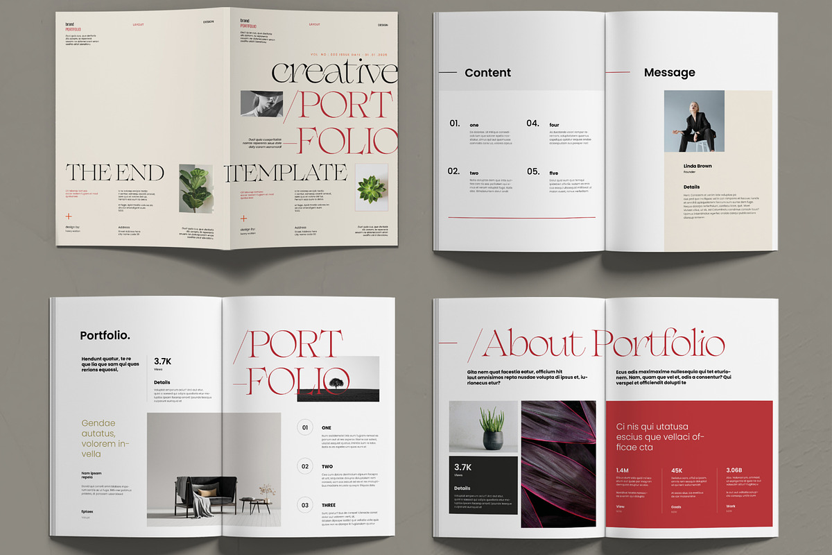 Creative Portfolio Brochure Layout, a Brochure Template by MightyDesign (Photo 2 of 6)