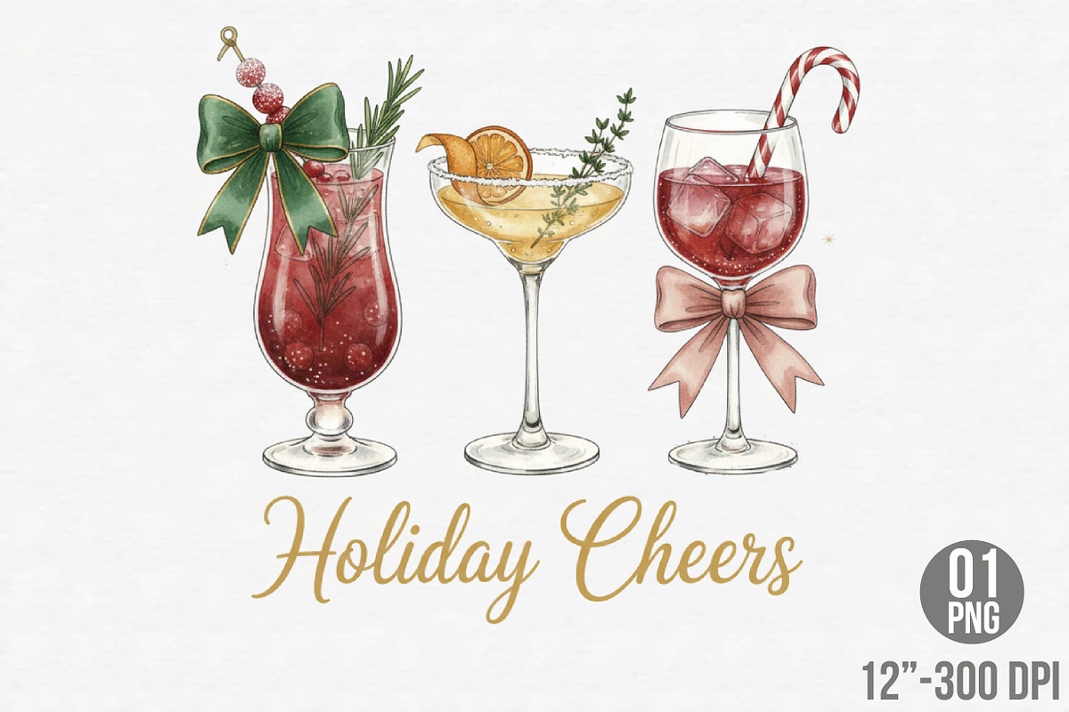 Christmas Please Png, Retro Festive, an Illustration by Designking (Photo 1 of 6)