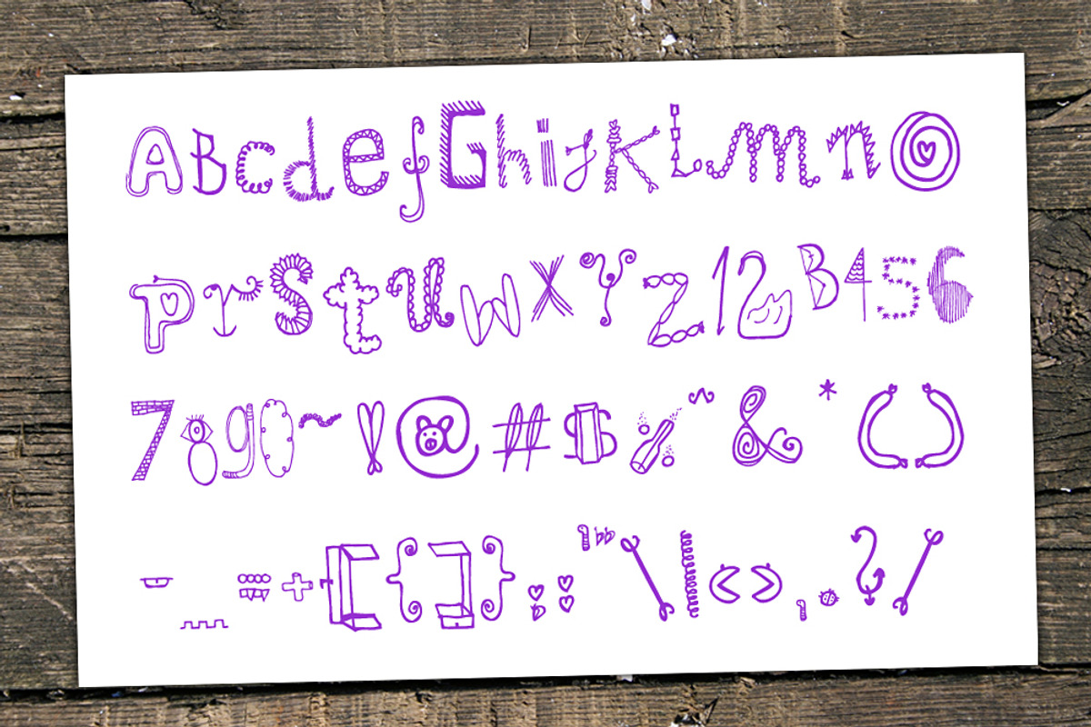 Mrs Doodle Fonts preview 3