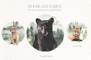 Woodland Babies Wild Animals Clipart, an Animal Illustration by whiteheartdesign (Thumbnail 18 of 28)