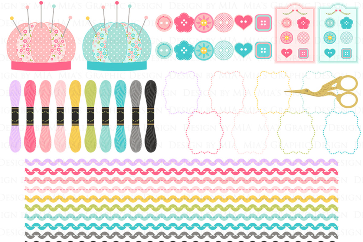 Sewing, Love Sewing Supplies, an Illustration by Mia's Graphic Design (Photo 5 of 9)