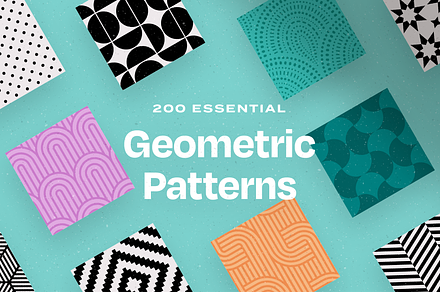 200 Essential Geometric Patterns, a Pattern Graphic by Rienne Studio