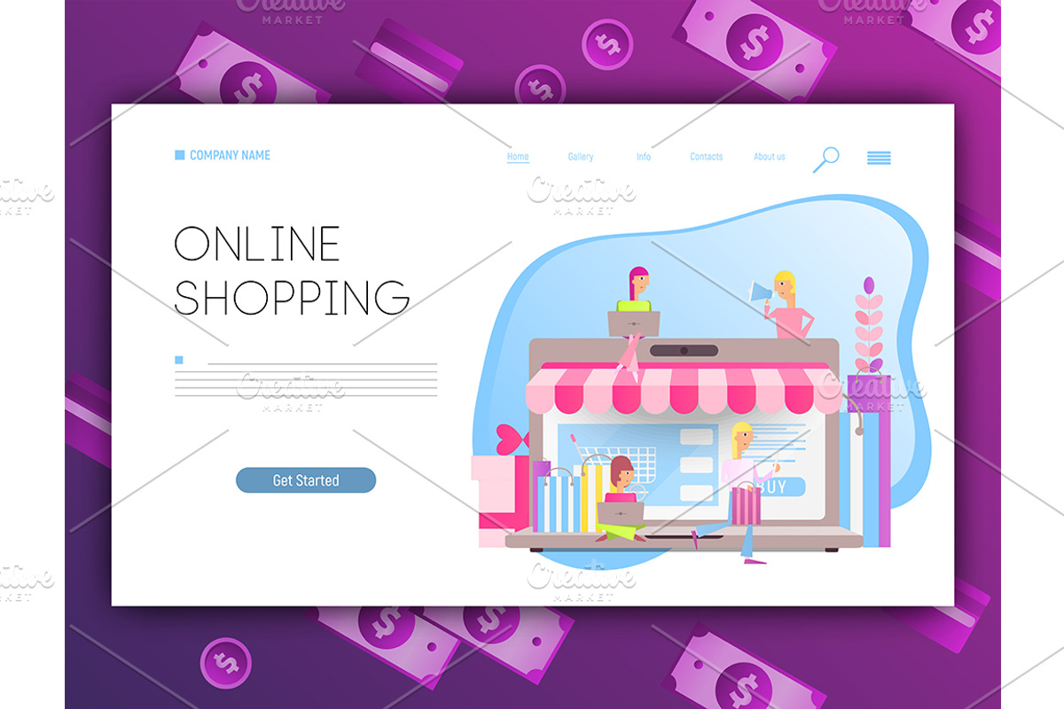 Online Shopping Card, an App Template by ELFIVETROV DESIGN