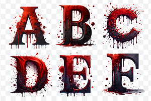 Bloody Alphabet And Numbers Bundle