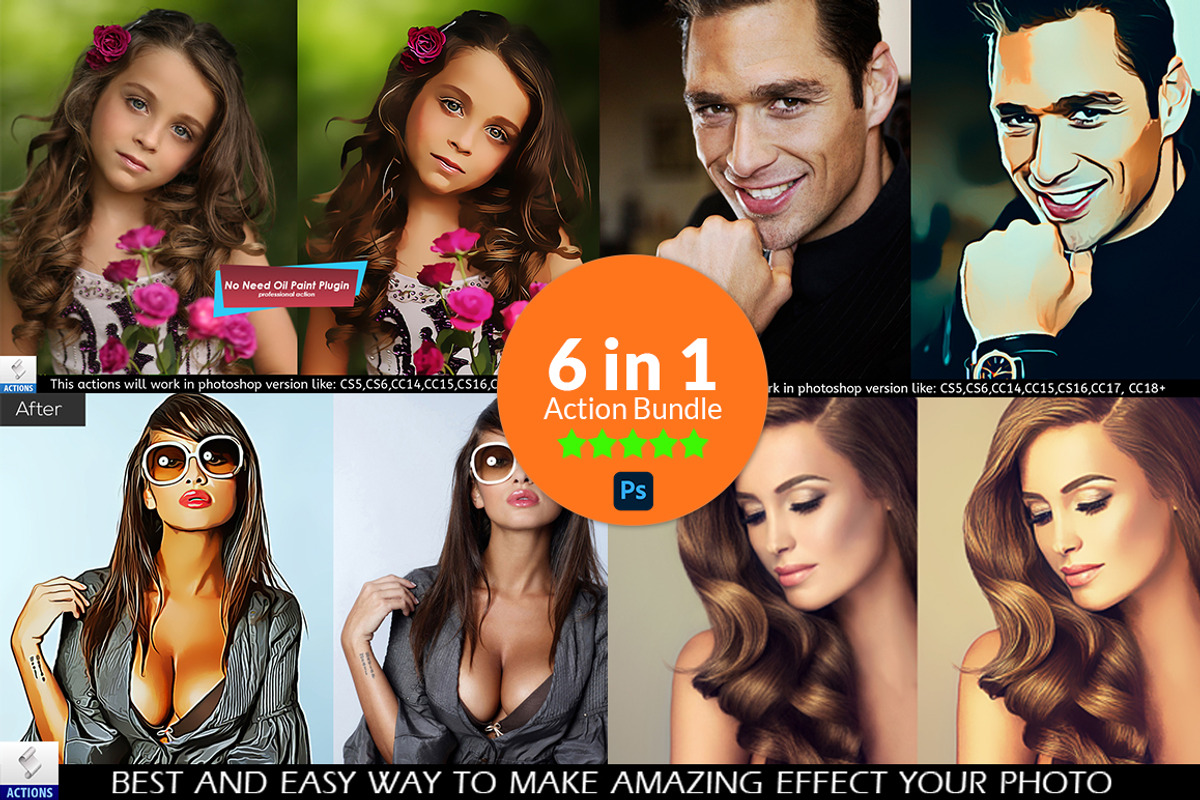 Vector Painting Actions Bundle, an Action Add-On by Vatdesign (Photo 1 of 13)
